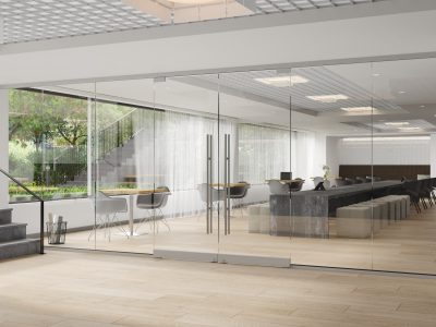 Frameless Glass Partition
